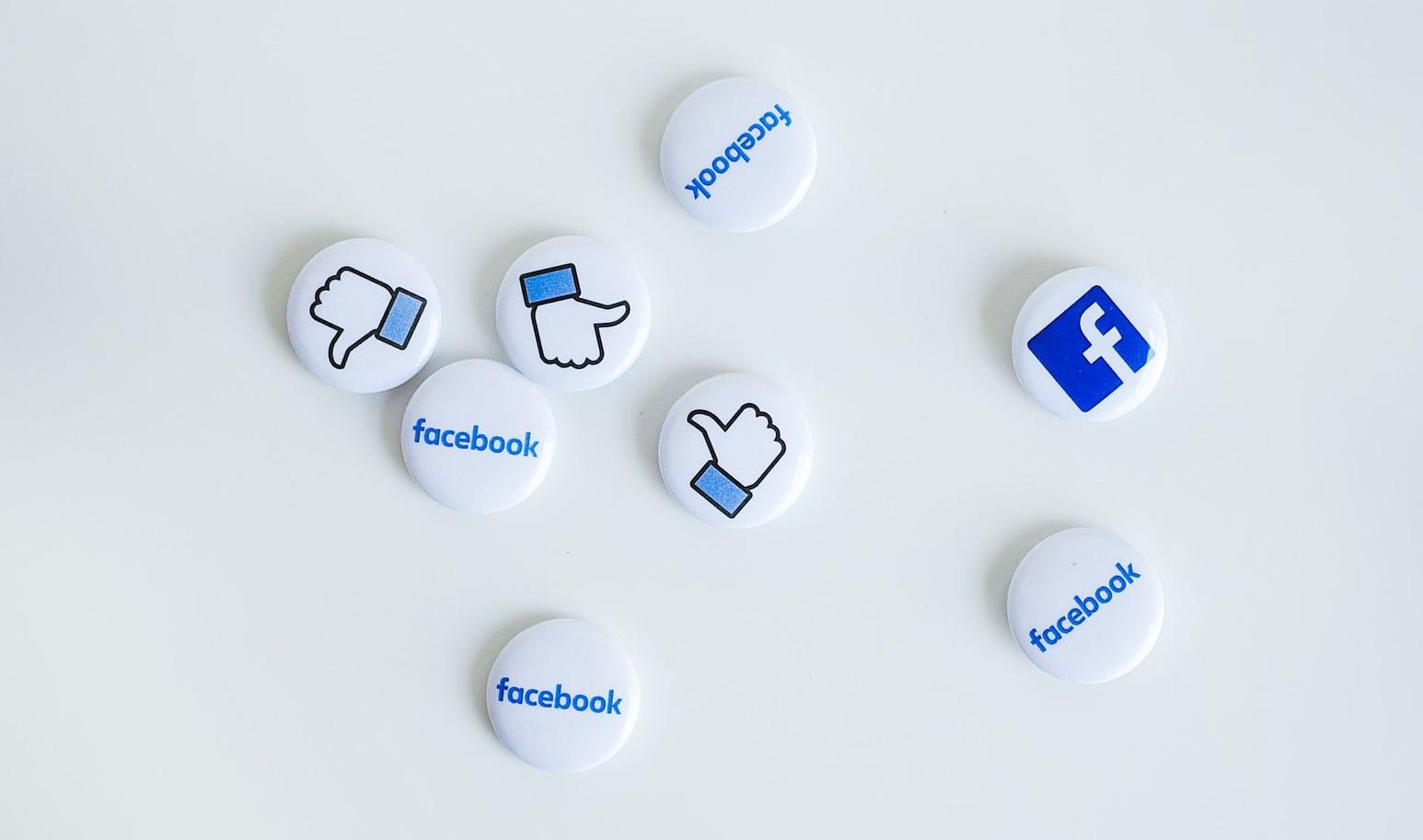 facebook button pins