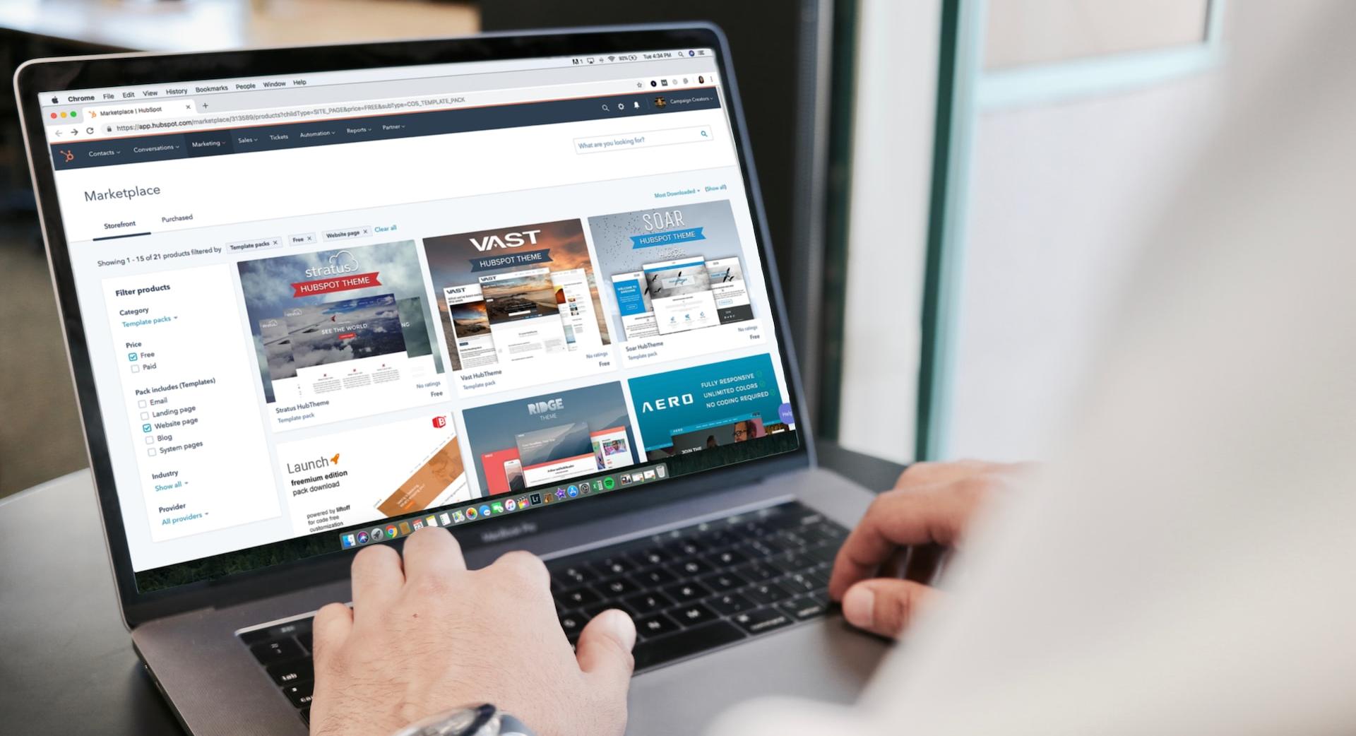 person using MacBook Pro